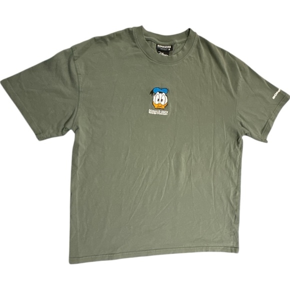 Bonkers Corner Green Donald Duck Printed Round Neck T-shirt - Picture 3 of 8